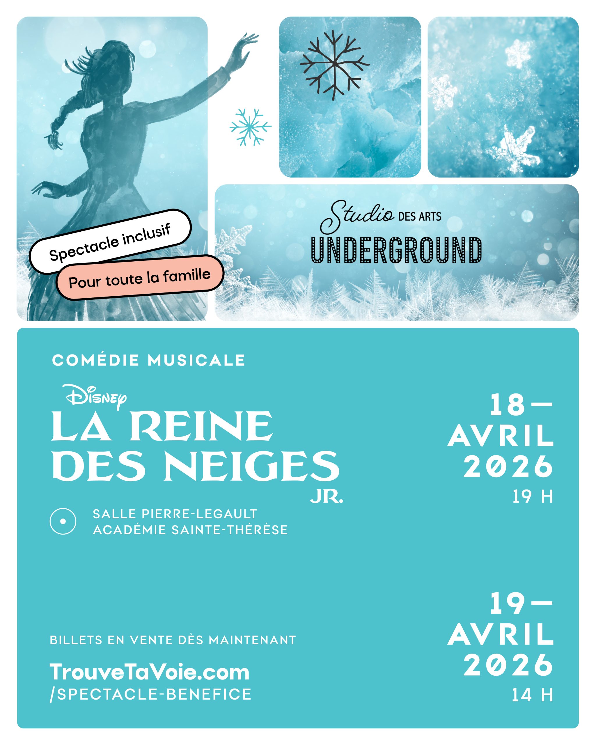 Paire de billets pour La Reine des neiges JR