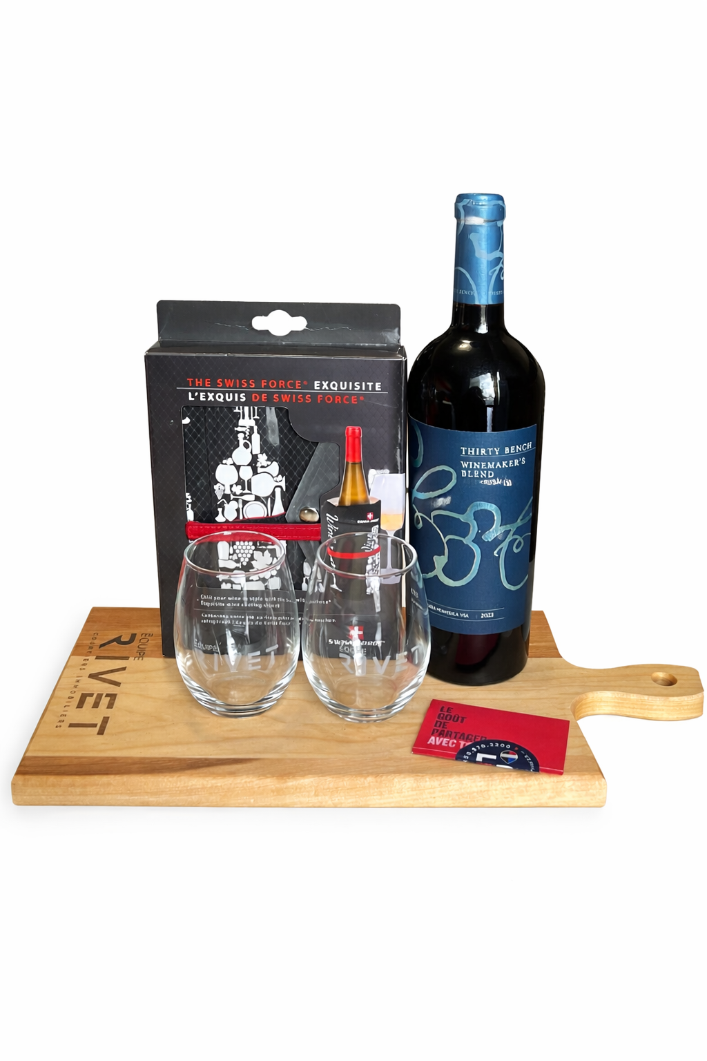 Ensemble cadeau Vin et fromage