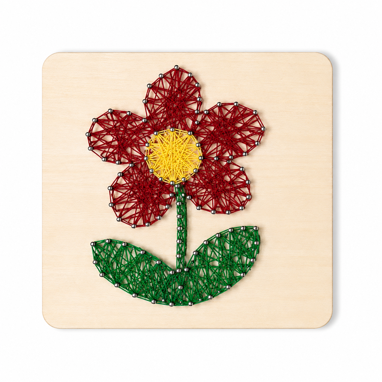 Fleur sur bois